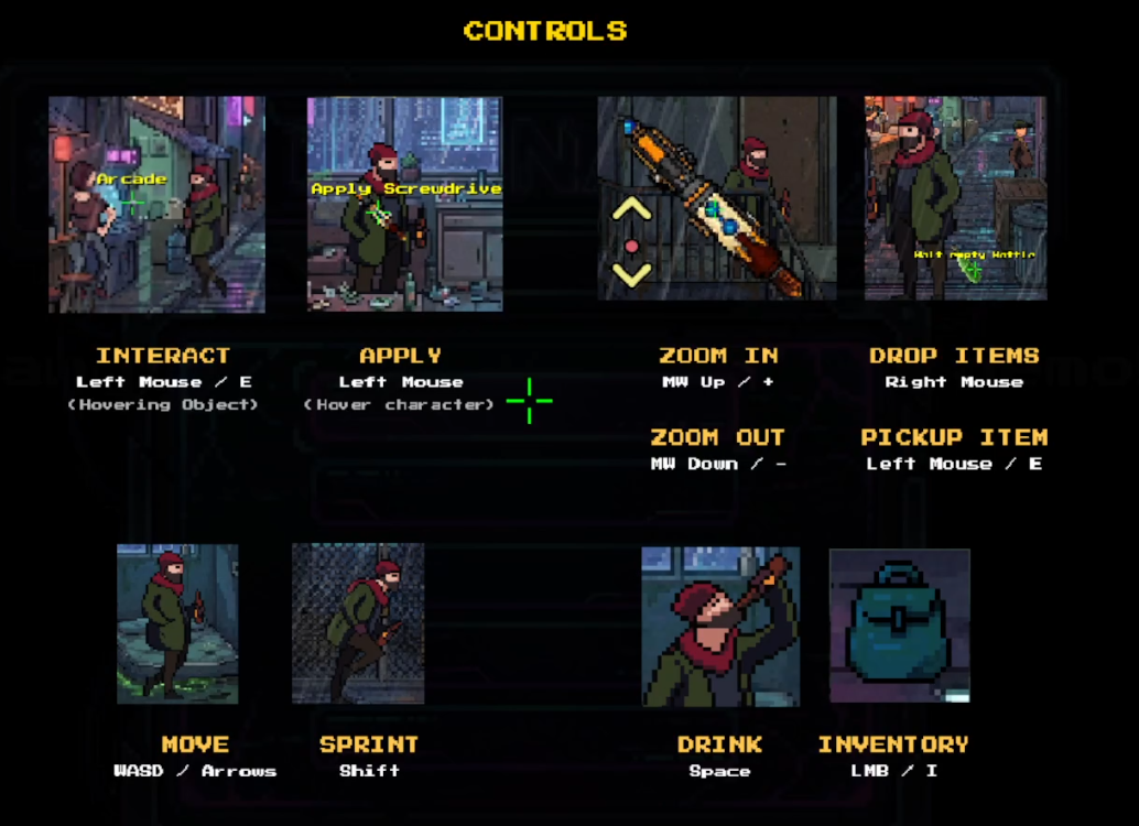 Controls screenshot